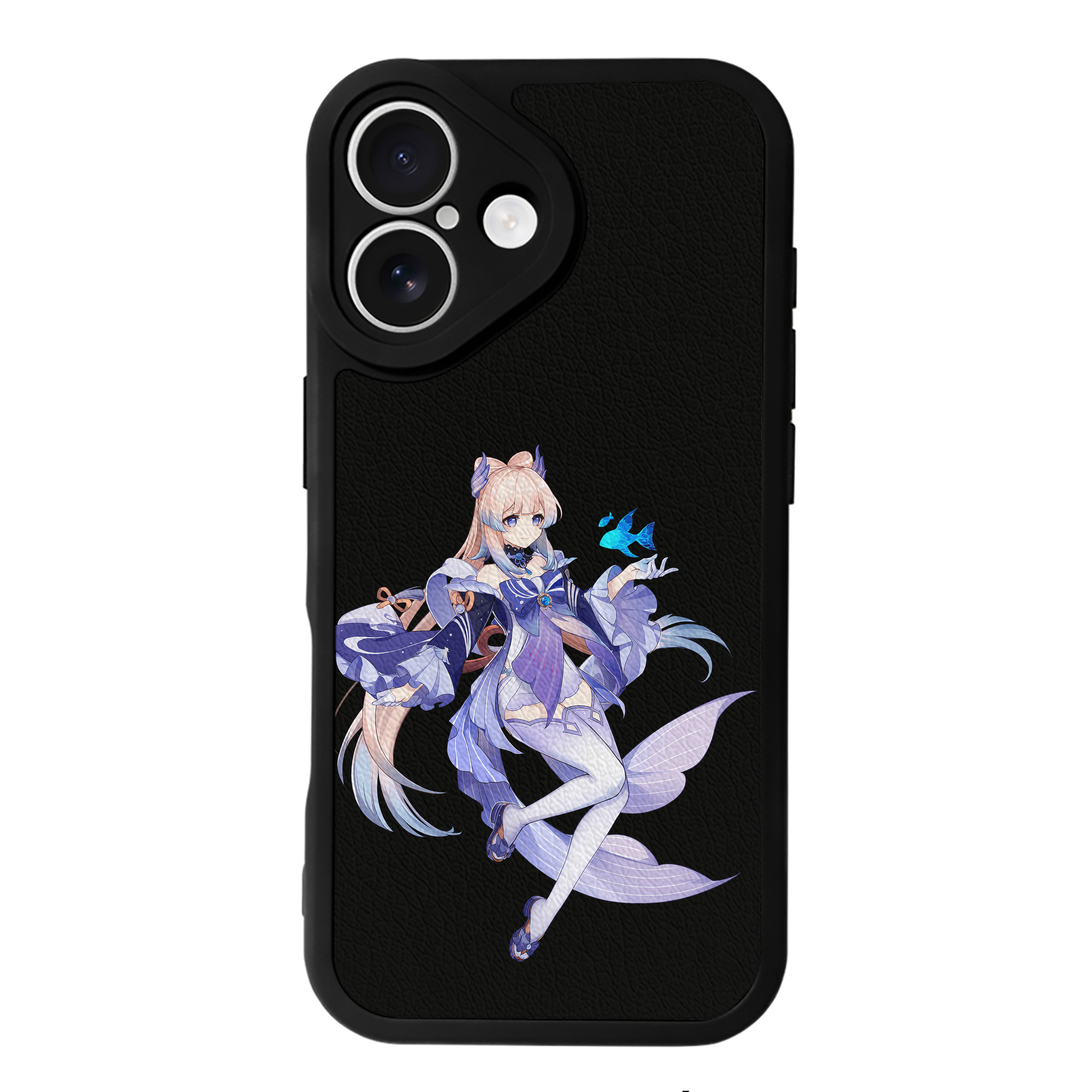 げんし神 珊瑚宮心海 サンゴノミヤ・ココミ genshin Sangonomiya Kokomi 【iPhone 16シリーズ対応】シリコンスマホケース（レザー調） 材質：シリコン
